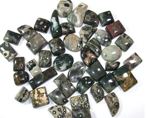 Jaspe oceánico natural auténtico en cabujón, piedras preciosas al por mayor de origen ético para la fabricación de joyas desde Jaipur - Product Image 1