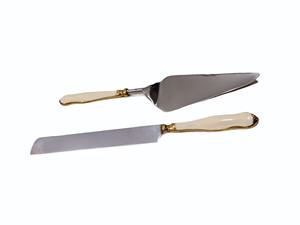 Ensemble de spatules à gâteau en acier inoxydable de qualité supérieure avec poignée design et finition lisse pour le service et la présentation des gâteaux - Product Image 3