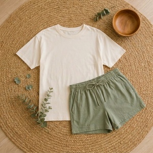 Ensembles de vêtements de détente pour femmes, 95% coton, doux et confortables, pyjamas pour femmes, respirants, ensemble de vêtements de détente d'été - Product Image 5