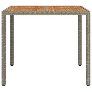 Mesa de jardín de ratán sintético gris 35.43 X 35.43 X 29.53 pulgadas - Product Image 3