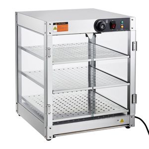 Scaldavivande Commerciale a 3 Livelli da 800W con Controllo Automatico della Temperatura, Migliora la Presentazione degli Alimenti con Illuminazione da 86-185°F - Product Image 1