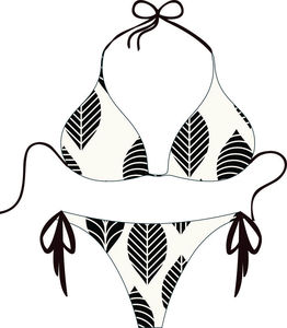 Traje de Baño Personalizado de Dos Piezas Tipo Bandeau, Bikini al por Mayor OEM con Etiqueta Privada, 100% Poliéster Elástico, Impresión Digital, Logotipo Personalizado - Product Image 3