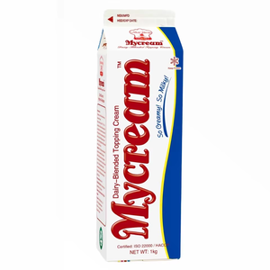 Crème Non Laitière en Gros Personnalisée Marque Privée HALAL Boulangerie Mycream Crème Blanche Mélangée pour Garniture 1KG Bon Prix Offre Spéciale - Product Image 1