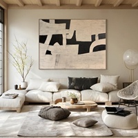 Peinture à l'huile personnalisée sur toile tendue, tableaux pour la décoration de la maison, œuvres d'art pour hôtel, art mural moderne, abstrait fait main