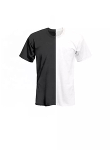 เสื้อยืดผู้ชายพิมพ์ลายตามสั่ง สีทูโทน ดำ/ขาว ผ้าฝ้ายถัก 100% เป็นมิตรกับสิ่งแวดล้อม ระบายอากาศได้ดี กันยับ ทรงปกติ - Product Image 6