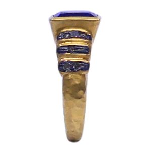 Wedding Wear 925 Sterling Silver Gold Plated Jewelry Ruby Gemstone Women Wear Classic <b>Couple</b> <b>Ring</b> - Product Image 3