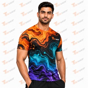 เสื้อยืดพรีเมียมผู้ชายแบบสั่งทำพิเศษ พิมพ์ลายทั่วตัว ขายส่ง ชุดกีฬา ชุดออกกำลังกาย ชุดฟิตเนส ชุดฝึกซ้อม ชุดทีม - Product Image 6
