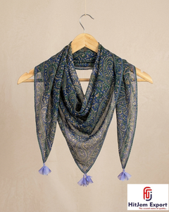 Premium Womens Luxury Silk Scarf Custom Printed Lightweight Square Headscarf OEM ODM Manufacturer Taiwan Custom Fabric Products - Product Image 2