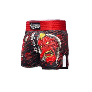 <b>Men</b> Satin Muay Thai <b>Shorts</b> Elastic Waist Side Split Quick Dry Training All Over Print Colorful Gym Top top <b>mens</b> muay thai - Product Image 5