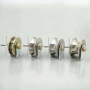 Système de roulement moderne en acier inoxydable poli, durable et à glissement fluide, pour portes, fenêtres, garages, villas et appartements - Pièce de quincaillerie - Product Image 5