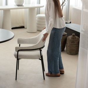 Mesa Consola de Concreto Blanco Vandana Sierra Elara, Mueble de Diseño Moderno y Minimalista - Product Image 6