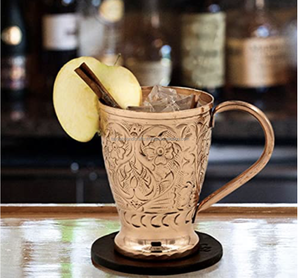 Conception spéciale en cuivre gravée manuellement artisanat moderne grande tasse en cuivre d'Inde - Product Image 1