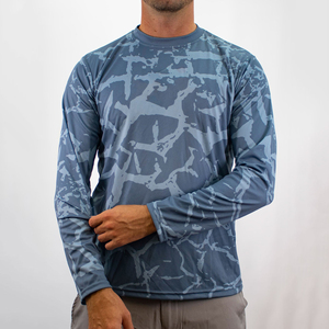 Camisa de Pesca de Manga Larga para Hombre, 100% Poliéster, Impermeable, Cortavientos, de Secado Rápido, Ligera, con Estampado Personalizado por Sublimación - Product Image 5