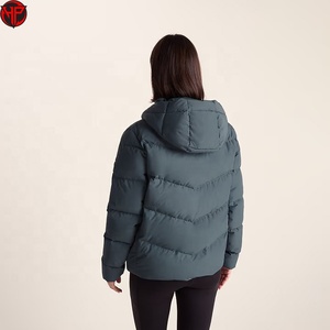 Chaqueta acolchada para mujer con capucha, abrigo de plumón con cremallera, ropa de abrigo de invierno, parka informal ligera y cálida, chaqueta acolchada para mujer - Product Image 6