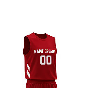 RAMF SPORTS Camisetas de Baloncesto Personalizadas para Adultos, Transpirables, que Absorben la Humedad, Reversibles, Sublimadas, Tallas Grandes, 100% Poliéster - Product Image 4