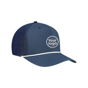 Casquette Trucker Performance Personnalisée à 5 Panneaux avec Logo Brodé en Corde, Respirante, pour le Golf et les Sports de Plein Air - Product Image 2