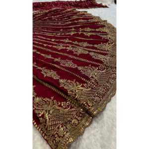 Designer Evening Dress Elegant <b>Lehenga</b> with Sequence Dori & Zari Work for Parties - Product Image 5