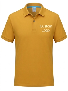 เสื้อโปโลผู้ชายผ้าฝ้ายหนา 200 กรัม ขายส่ง รับทำโลโก้ เสื้อโปโลเปล่าเรียบง่าย สวมใส่สบาย เหมาะสำหรับทำเป็นยูนิฟอร์ม - Product Image 4