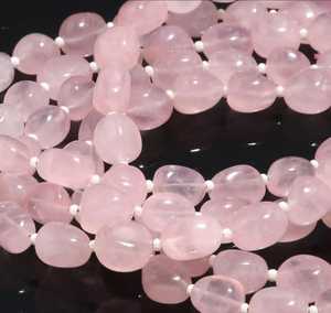 Cuentas de Cuarzo Rosa Natural Pulidas y Rodadas, Color Rosa Claro, para Joyería, Venta al Por Mayor, Piedras Preciosas Certificadas por IGI, B2B - Product Image 1