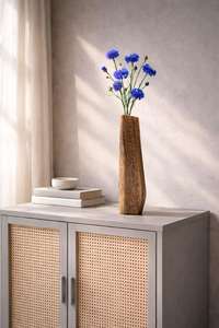 Vase Moderne Simple en Bois de Bambou pour Mariage, Utilisation Intérieure/Extérieure au Sol et sur Table, Décoration Écologique pour la Maison et le Jardin - Product Image 3