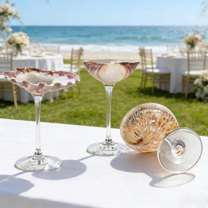 Verre à vin en coquille de conque, tasse à boire en coquillage naturel, porte-bijoux, cadeau pour demoiselle d'honneur, verre pour fête sur la plage - Product Image 2