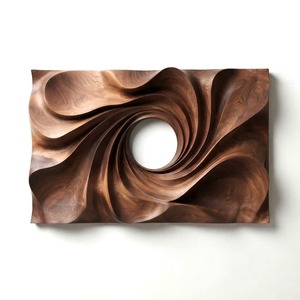 Contemporary Wooden Wall Sculpture Abstract Art Handmade Irregular Shape For Hallway Decor Handcrafted Solid Wood Sculpture - Product Image 4