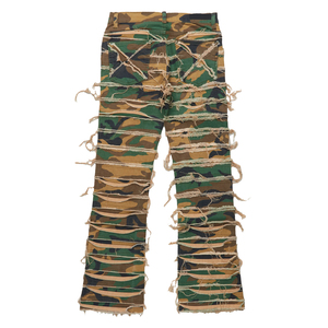 Pantalon en jean décontracté en coton, style streetwear hip-hop, personnalisable, séchage rapide, fermeture boutonnée – Grande Vente - Product Image 6