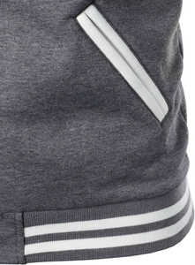 Chaqueta Varsity de Invierno para Hombre de Alta Calidad, Personalizada OEM, con Cuello Alto, Impresión de Serigrafía y Logotipo Bordado en la Parte Delantera - Product Image 2