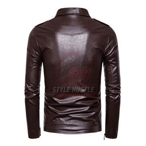 Veste d'hiver pour homme respirante, légère et confortable, vêtement décontracté, best-seller, prix raisonnable, veste en cuir pour homme - Product Image 2