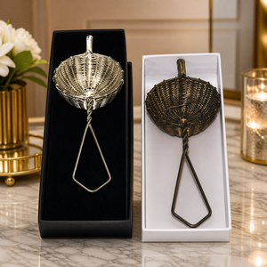 Best Quality Customized Designed <b>Tea</b> Infuser Strainer <b>Set</b> Long Brass with Antique Finish Ball Shape Metal Plastic Material - Product Image 6