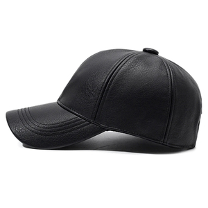 Vintage Sporty Waterproof Canvas Breathable Leather <b>Baseball</b> <b>Caps</b> 6-Panel Adjustable Solid Custom Color Unisex Adult Cycling - Product Image 1