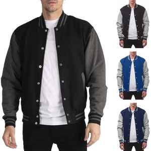 Chaquetas Casuales de Béisbol con Mangas de Algodón para Hombre, Talla Grande, Estilo Universitario, Ropa Deportiva, Abrigos de Invierno - Product Image 4