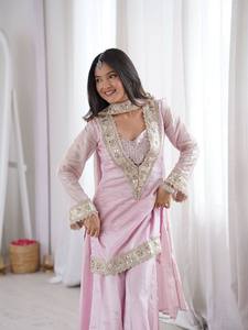 Latest Design Customized Embroidered Full Sleeves Women Shalwar Kameez With Dupatta on Sale Now - Product Image 1