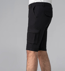 Pantalones Cortos Cargo Negros para Hombre, 100% Algodón, Cintura Media, Cierre de Botones, Estilo Casual, con Bolsillos, Gran Venta - Product Image 4