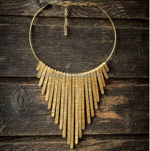 Collar de latón, hecho a mano, producto hecho a mano, Bohochic, pieza única - Product Image 1