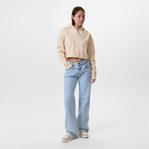 Sudadera corta con capucha para mujer, moderna y a la moda, de manga larga, tela suave, informal, para gimnasio y entrenamiento. - Product Image 4