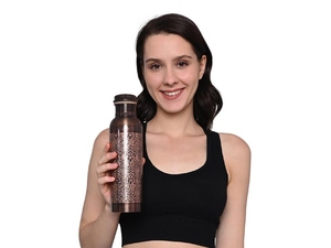 Designer <b>Copper</b> <b>Bottle</b> for <b>Drinking</b> Water with Premium Look Suitable for Personal Use and Special Occasion - Product Image 3