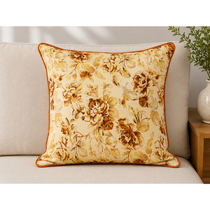 Premium 100% Linen Printed <b>Cushion</b> <b>Cover</b> | Contemporary Accent Throw Pillow <b>Cover</b>, Bed & Modern Home Decor - Product Image 1