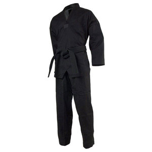 Uniforme de judo blanc avec ceinture bleue, taille adulte unisexe, coupe régulière, 100% coton, vêtements d'arts martiaux durables - Product Image 5