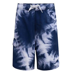 Shorts de bain tie-dye pour hommes, séchage rapide, légers, respirants, pour la plage et la natation, avec cordon de serrage - Product Image 3