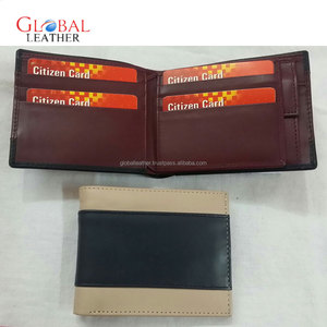 Unisex Short Fashion Genuine Leather Anti-Theft <b>Fold</b> Closure <b>Wallet</b> with Chains and Letter Design - Product Image 3