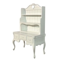 Bureau de reproduction antique avec hutch, bureau à monter soi-même avec bibliothèque, conçu pour le mobilier de bureau à domicile de style français