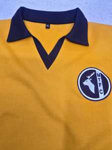 เสื้อรักบี้สไตล์เรโทร ระบายอากาศได้ดี เป็นมิตรกับสิ่งแวดล้อม ทนทาน ป้องกันแบคทีเรีย ผลิตจากผ้าฝ้าย/โพลีเอสเตอร์ เสื้อผ้ากีฬาแบบสั่งทำ แขนสั้น ลายสก็อตด้านหน้า - Product Image 3