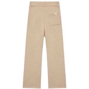 Boucle Knit <b>Pants</b> Stone Casual Elastic Waist Trousers Soft Knit <b>Lounge</b> Wear Relaxed Fit Comfortable Bottoms Unisex - Product Image 2