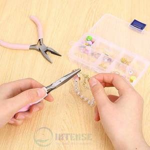 5 Inch Stainless Steel Needle Nose Pliers Mini Jewelry Tool Long Nose Plier Comfort Grip Handle <b>Craft</b> Electronics Repair <b>Wire</b> - Product Image 4