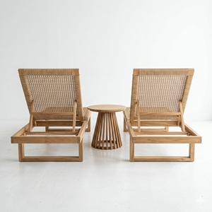 Silla de Jardín Moderna de Madera de Teca con Cuerda Tejida, Silla de Exterior para Patio, Terraza, Balcón, Muebles de Lujo, Fabricante - Product Image 4