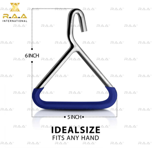 Sangle de traction en nylon et acier inoxydable de 30 pouces avec poignée à crochet et poignée en PVC bleu pour l'assistance au naissance des bovins, des chèvres et des moutons - Product Image 3