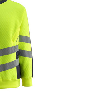 เสื้อกั๊กสะท้อนแสงแขนยาวแบบมองเห็นได้ชัดเจน ขายส่ง เสื้อสเวตเชิ้ตคอกลมแบบหนา เสื้อสเวตเชิ้ตสำหรับส่งอาหาร - Product Image 3