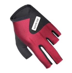Guantes de Billar Deportivos de Primera Calidad, Personalizables, Coloridos, de 3 Dedos, Transpirables, Resistentes al Viento y al Agua, de Poliéster, para Snooker - Product Image 1