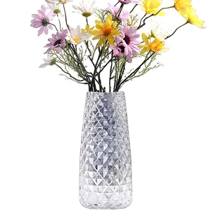 Florero de Metal pulido y brillante para decoración del hogar, florero de Acabado plateado para decoración de sala de estar, diseño martillado - Product Image 1